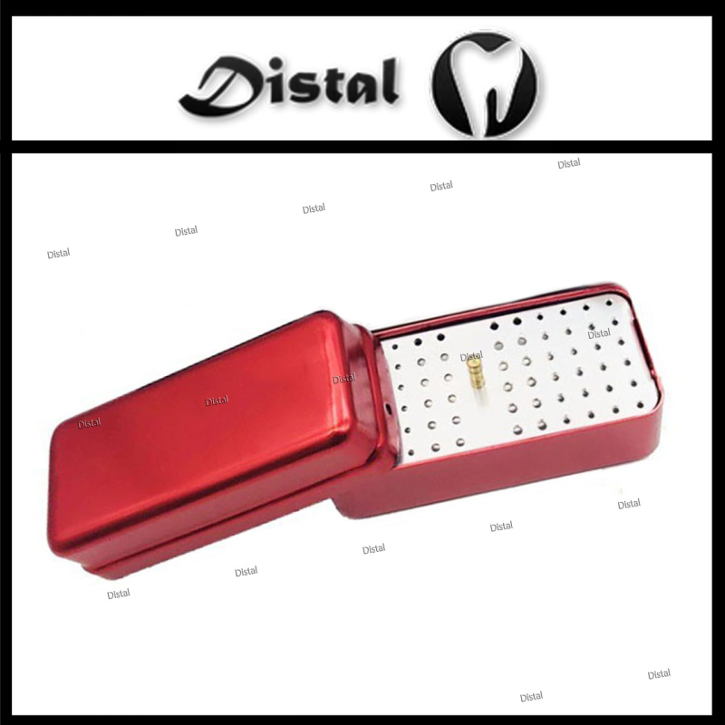 Ендобокс алюмінієвий на 72 інструменти колір Червоний Ендобокс алюмінієвий на 72 інструменти колір Червоний