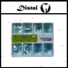 Полірувальні диски 1.075 набір 80 шт. Колір Синій,12 мм