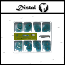 Полірувальні диски 1.075 набір 80 шт. Колір Зелений,14 мм