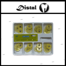 Полірувальні диски 1.075 набір 80 шт. Колір Жовтий,14 мм