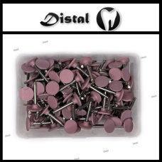 Полірувальні гумки рожеві (Cr104M) диск стоматологічні ПОЛІР