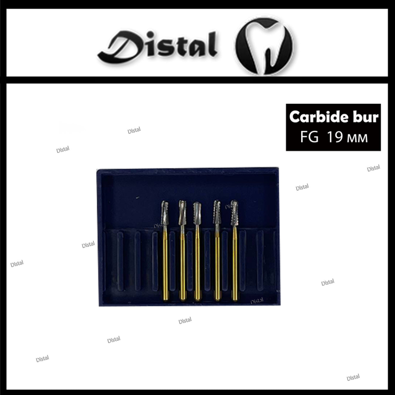 Стоматологічний бор карбідний FG:1957 для турбінного наконечника, для розрізання коронок 19 мм. Стоматологічний бор карбідний FG:1957 для турбінного наконечника, для розрізання коронок 19 мм.