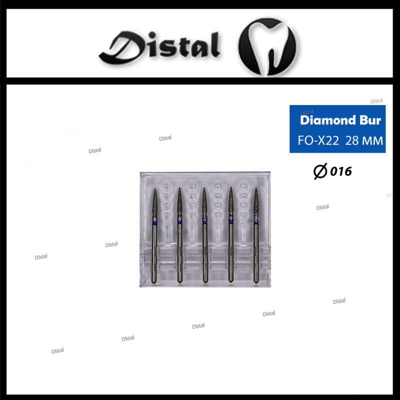 Стоматологічний бор алмазний FO-X22 для турбінного наконечника 28 мм Полум“яподібний Стоматологічний бор алмазний FO-X22 для турбінного наконечника 28 мм Полум“яподібний