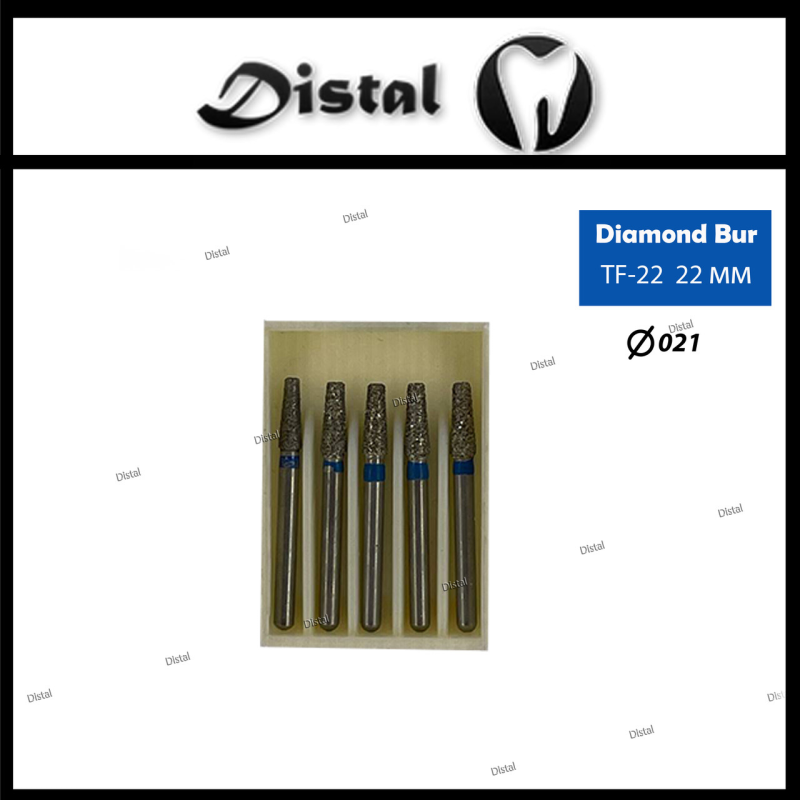 Стоматологічний бор алмазний TF-23 для турбінного наконечника 20 мм Конусоподібний, плаский кінчик Стоматологічний бор алмазний TF-23 для турбінного наконечника 20 мм Конусоподібний, плаский кінчик