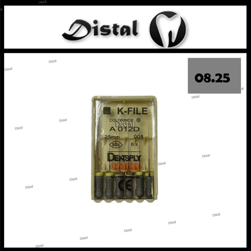 К-файли ДЕНТСПЛАЙ МАЙЛІФЕР K-file Dentsply Maillefer 25 мм №08, ручні файли К-файли ДЕНТСПЛАЙ МАЙЛІФЕР K-file Dentsply Maillefer 25 мм №08, ручні файли