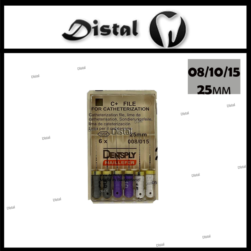 Ц+ файли C+ file Dentsply Maillefer 25 мм асорті 8/ 10/ 15, ручні файли Ц+ файли C+ file Dentsply Maillefer 25 мм асорті 8/ 10/ 15, ручні файли