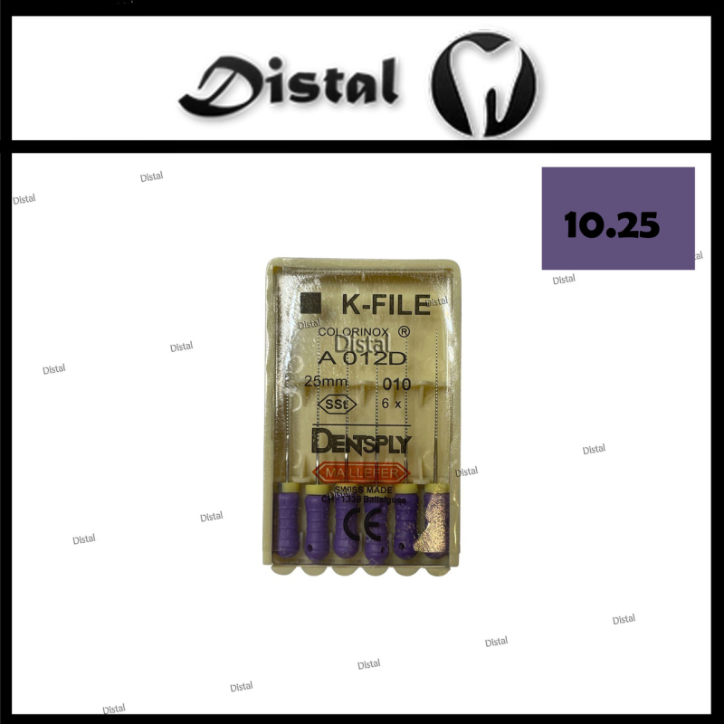 К-файли K-file Dentsply Maillefer 25 мм №10, ручні файли К-файли K-file Dentsply Maillefer 25 мм №10, ручні файли