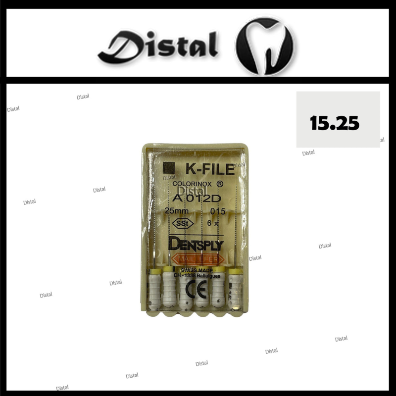 К-файли ДЕНТСПЛАЙ МАЙЛІФЕР K-file Dentsply Maillefer 25 мм №15, ручні файли К-файли ДЕНТСПЛАЙ МАЙЛІФЕР K-file Dentsply Maillefer 25 мм №15, ручні файли