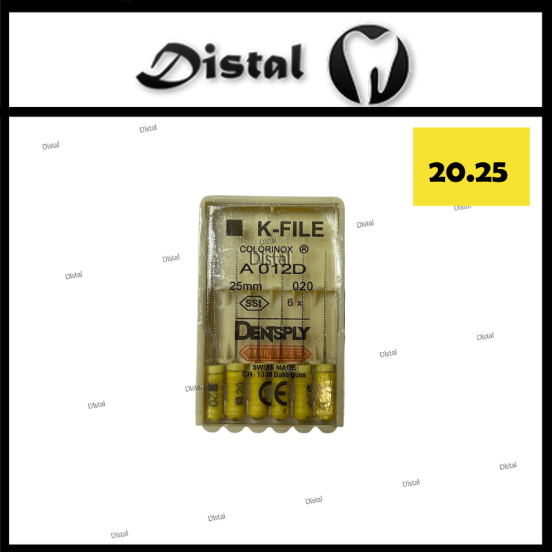 К-файли ДЕНТСПЛАЙ МАЙЛІФЕР K-file Dentsply Maillefer 25 мм №20, ручні файли К-файли ДЕНТСПЛАЙ МАЙЛІФЕР K-file Dentsply Maillefer 25 мм №20, ручні файли