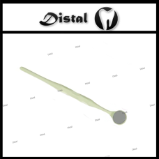 Дзеркало стоматологічне 24 мм плоске, з родієвим покриттям Жовте