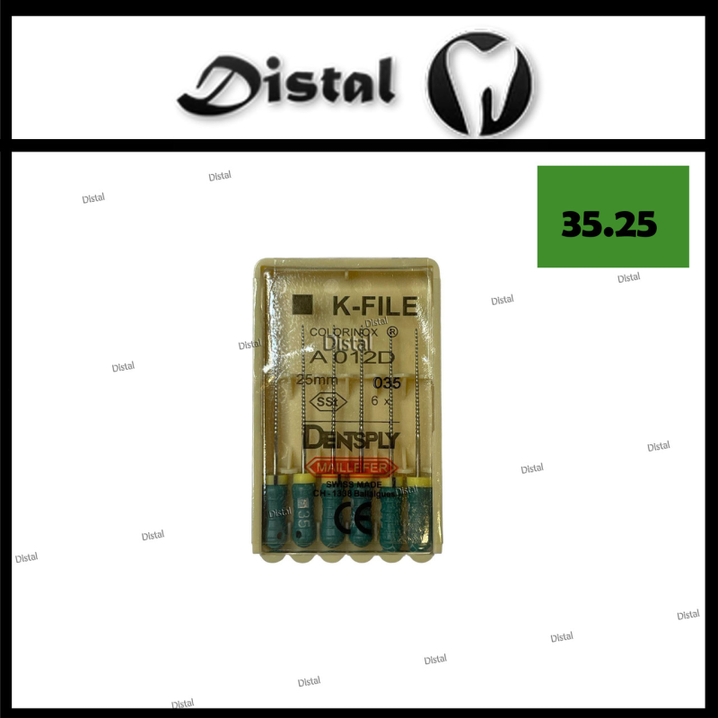 К-файли ДЕНТСПЛАЙ МАЙЛІФЕР K-file Dentsply Maillefer 25 мм №35, ручні файли К-файли ДЕНТСПЛАЙ МАЙЛІФЕР K-file Dentsply Maillefer 25 мм №35, ручні файли