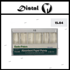 Штифти паперові ENDO POINTS конусні №15.04, 100 шт