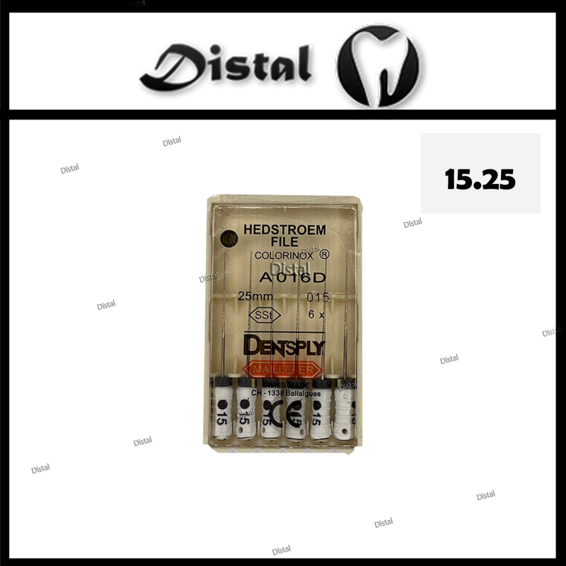 Н-файли H-file Dentsply Maillefer 25 мм №15, ручні файли Н-файли H-file Dentsply Maillefer 25 мм №15, ручні файли