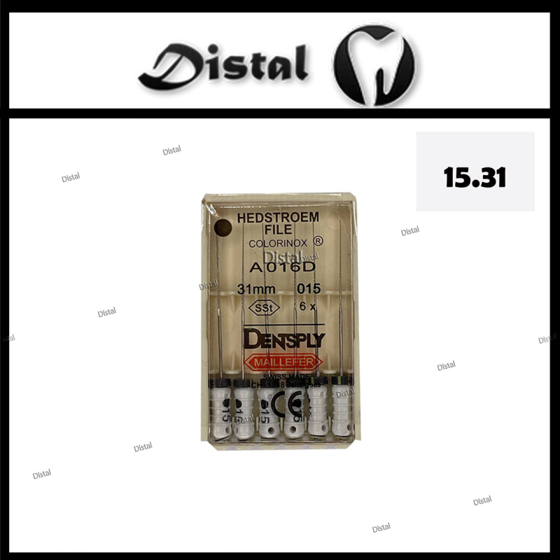 Н-файли H-file Dentsply Maillefer 31 мм №15, ручні файли Н-файли H-file Dentsply Maillefer 31 мм №15, ручні файли