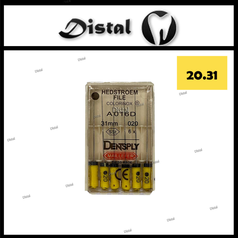 Н-файли H-file Dentsply Maillefer 31 мм №20, ручні файли Н-файли H-file Dentsply Maillefer 31 мм №20, ручні файли