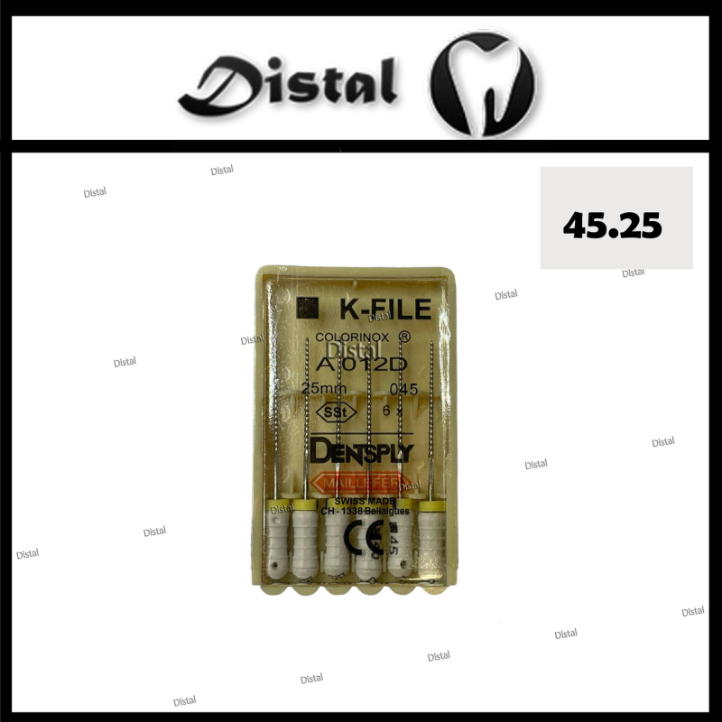 К-файли ДЕНТСПЛАЙ МАЙЛІФЕР K-file Dentsply Maillefer 25 мм №45, ручні файли К-файли ДЕНТСПЛАЙ МАЙЛІФЕР K-file Dentsply Maillefer 25 мм №45, ручні файли