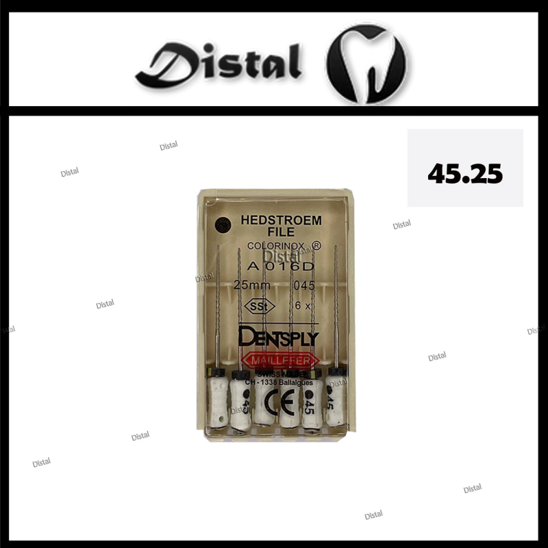 Н-файли H-file Dentsply Maillefer 25 мм №45, ручні файли Н-файли H-file Dentsply Maillefer 25 мм №45, ручні файли