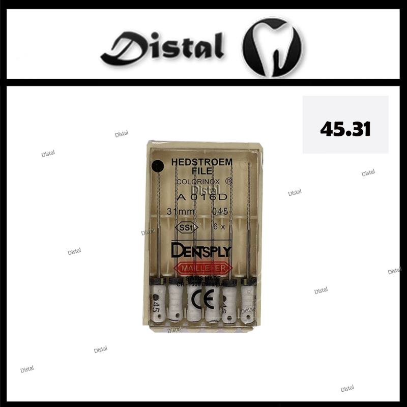 Н-файли H-file Dentsply Maillefer 31 мм №45, ручні файли Н-файли H-file Dentsply Maillefer 31 мм №45, ручні файли
