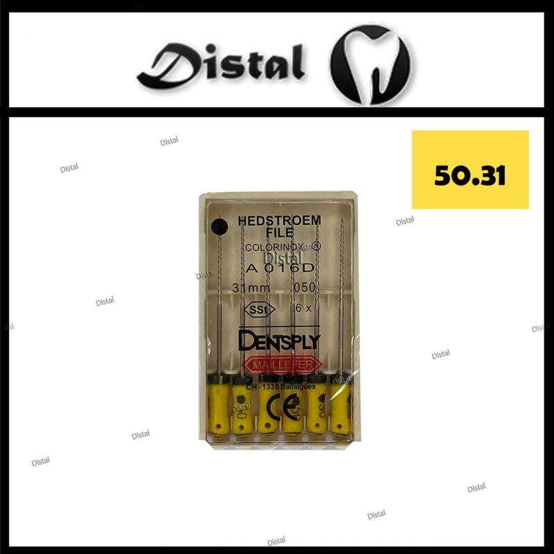 Н-файли H-file Dentsply Maillefer 31 мм №50, ручні файли Н-файли H-file Dentsply Maillefer 31 мм №50, ручні файли