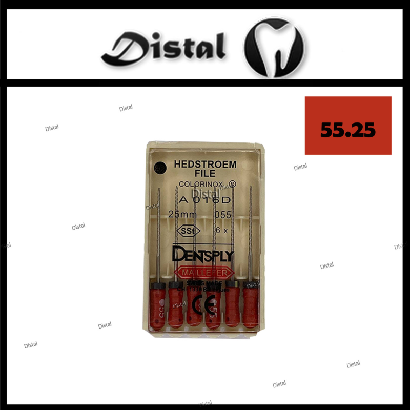 Н-файли H-file Dentsply Maillefer 25 мм №55, ручні файли Н-файли H-file Dentsply Maillefer 25 мм №55, ручні файли