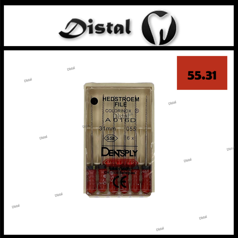 Н-файли H-file Dentsply Maillefer 31 мм №55, ручні файли Н-файли H-file Dentsply Maillefer 31 мм №55, ручні файли