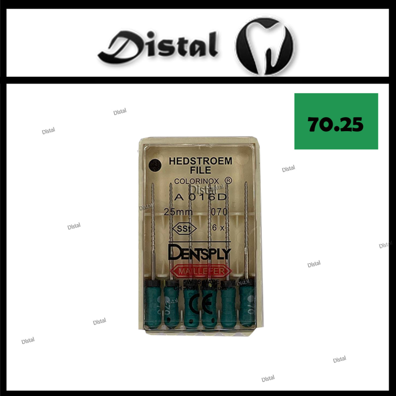 Н-файли H-file Dentsply Maillefer 25 мм №70, ручні файли Н-файли H-file Dentsply Maillefer 25 мм №70, ручні файли