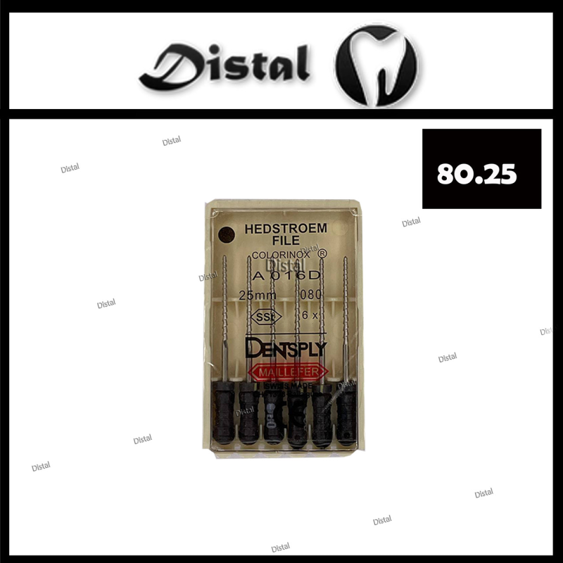 Н-файли H-file Dentsply Maillefer 25 мм №80, ручні файли Н-файли H-file Dentsply Maillefer 25 мм №80, ручні файли