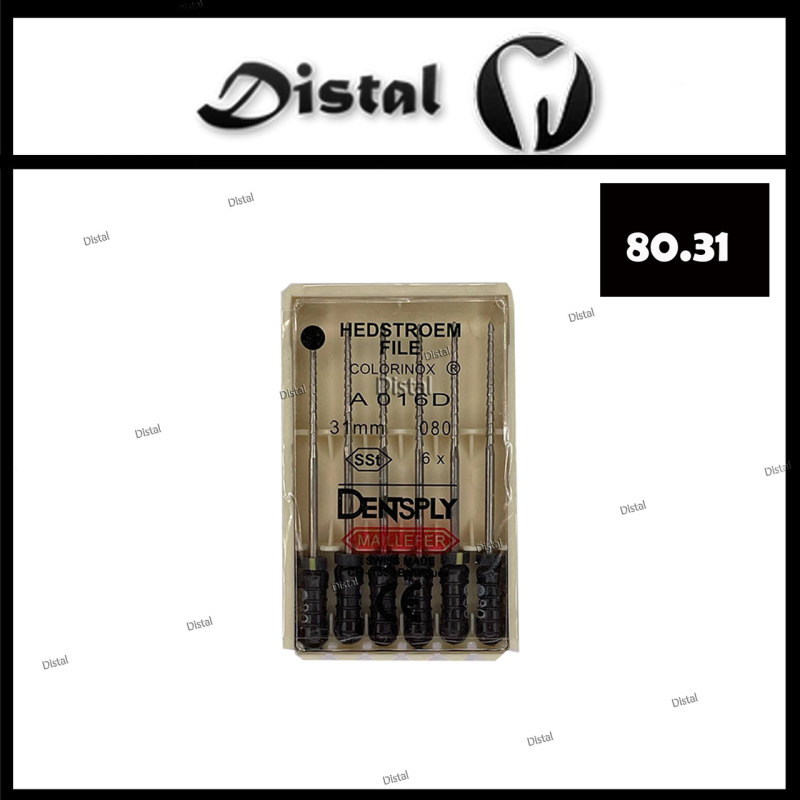 Н-файли H-file Dentsply Maillefer 31 мм №80, ручні файли Н-файли H-file Dentsply Maillefer 31 мм №80, ручні файли
