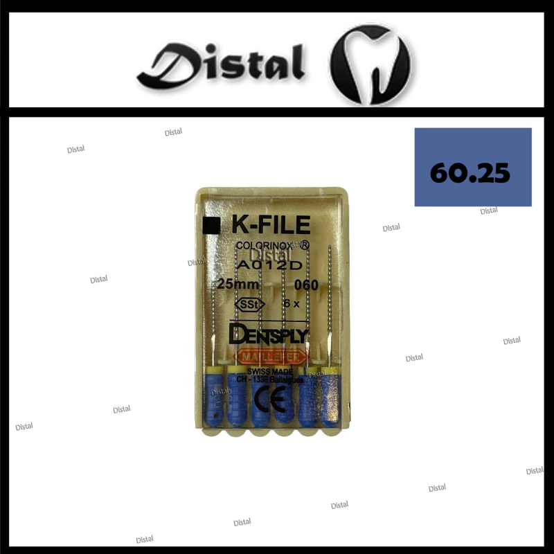К-файли ДЕНТСПЛАЙ МАЙЛІФЕР K-file Dentsply Maillefer 25 мм №60, ручні файли К-файли ДЕНТСПЛАЙ МАЙЛІФЕР K-file Dentsply Maillefer 25 мм №60, ручні файли