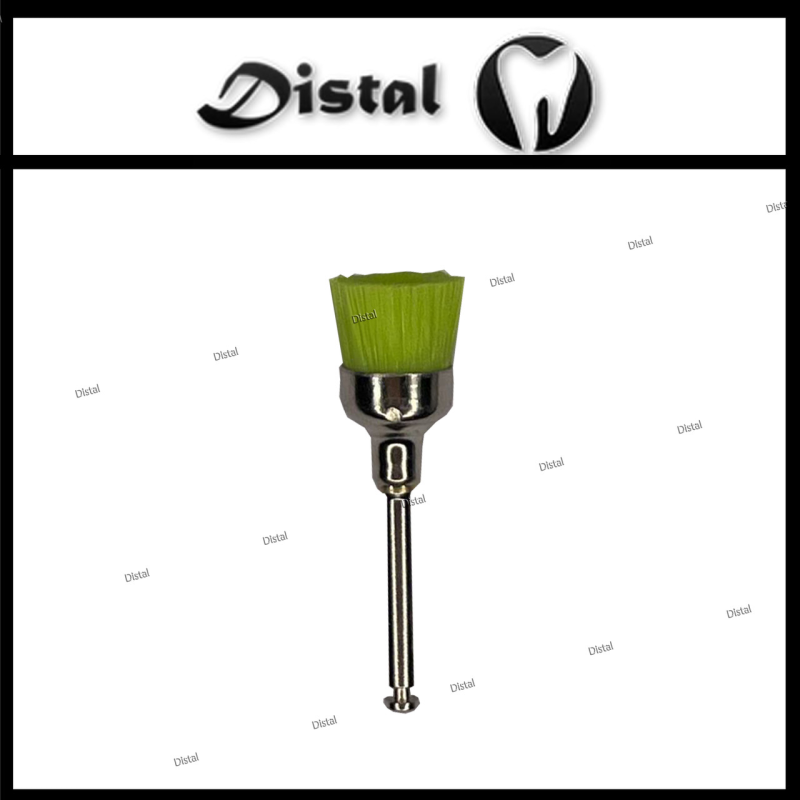 Щітка полірувальна широка для механічного наконечника Салатова Щітка полірувальна широка для механічного наконечника Салатова