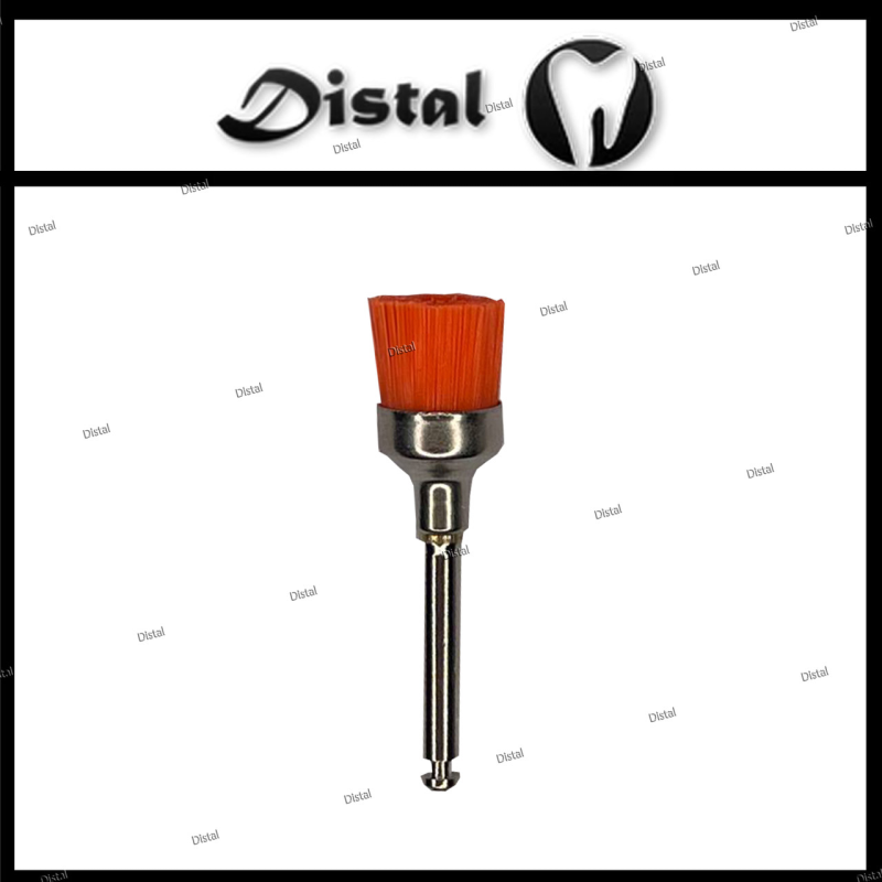 Щітка полірувальна широка для механічного наконечника Помаранчева Щітка полірувальна широка для механічного наконечника Помаранчева