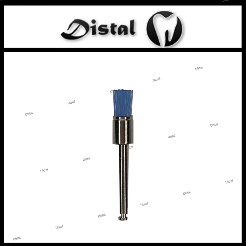 Щітка стоматологічна вузька для механічного наконечника Синя Щітка стоматологічна вузька для механічного наконечника Синя