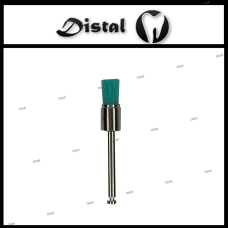 Щітка стоматологічна вузька для механічного наконечника Зелена