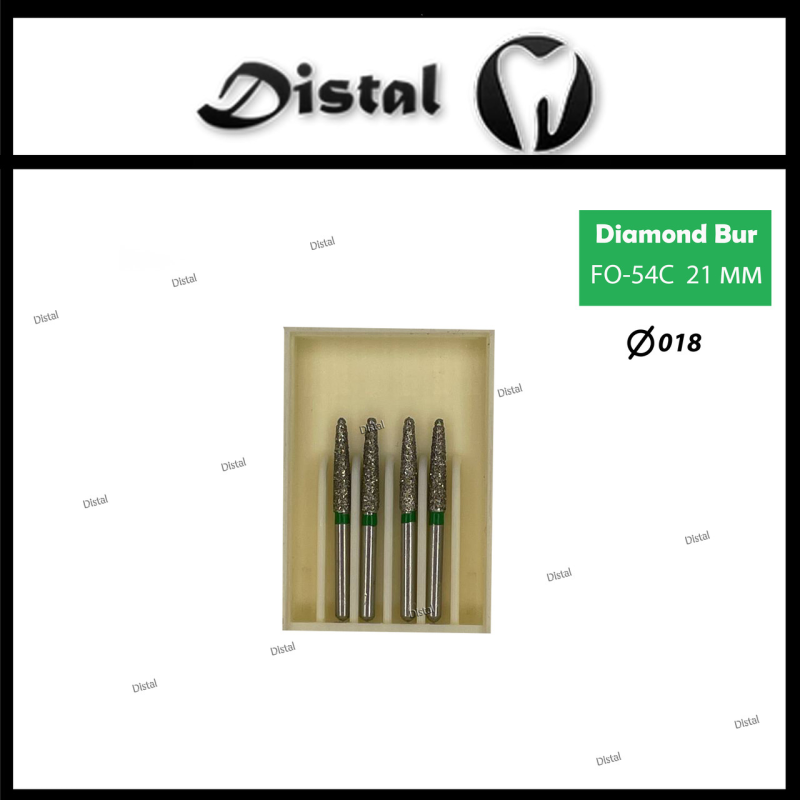 Стоматологічний бор алмазний FO-54C для турбінного наконечника 21 мм Полум“яподібний Стоматологічний бор алмазний FO-54C для турбінного наконечника 21 мм Полум“яподібний