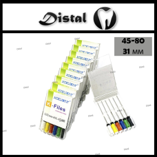 К-файли K-file XCEUDENT 31 мм №45-80, асорті,  ручні файли