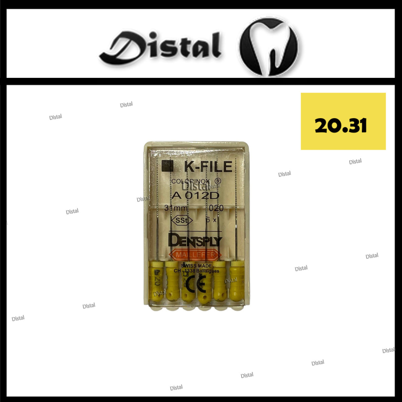 К-файли ДЕНТСПЛАЙ МАЙЛІФЕР K-file Dentsply Maillefer 31 мм №20,ручні файли К-файли ДЕНТСПЛАЙ МАЙЛІФЕР K-file Dentsply Maillefer 31 мм №20,ручні файли