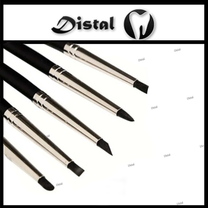 Пензлі з силіконовим наконечником, моделювальні для реставрації зубів Пензлі з силіконовим наконечником, моделювальні для реставрації зубів