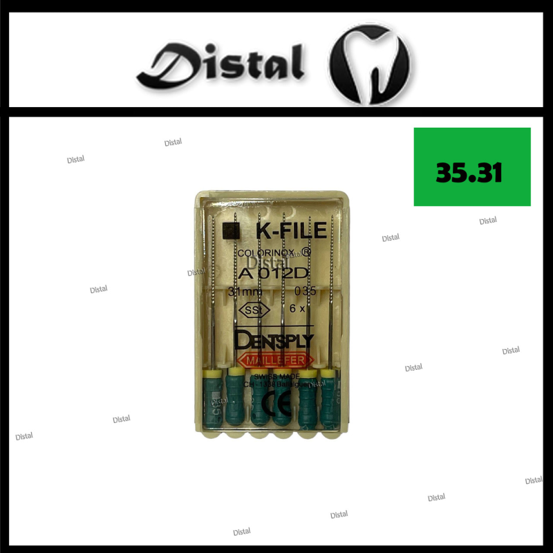 К-файли ДЕНТСПЛАЙ МАЙЛІФЕР K-file Dentsply Maillefer 31 мм №35, ручні файли К-файли ДЕНТСПЛАЙ МАЙЛІФЕР K-file Dentsply Maillefer 31 мм №35, ручні файли
