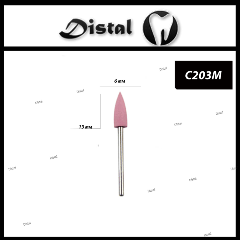 Силіконовий, гумовий полір для кераміки Середнє зерно Колір: рожевий, C203M Силіконовий, гумовий полір для кераміки Середнє зерно Колір: рожевий, C203M