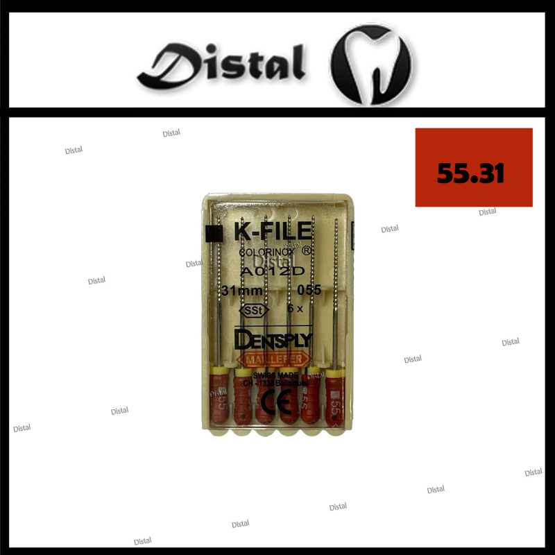 К-файли ДЕНТСПЛАЙ МАЙЛІФЕР K-file Dentsply Maillefer 31 мм №55, ручні файли К-файли ДЕНТСПЛАЙ МАЙЛІФЕР K-file Dentsply Maillefer 31 мм №55, ручні файли