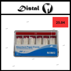 Штифти паперові NIWO конусні №25.04, 100 шт Absorbent Paper Points