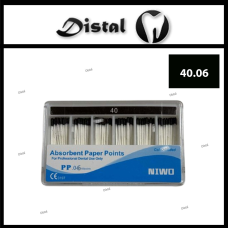 Штифти паперові NIWO конусні №40.06, 100 шт Absorbent Paper Points