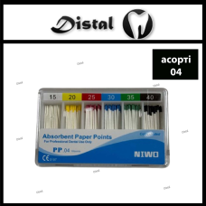 Штифти паперові NIWO конусні №15-40.04 асорті, 100 шт Absorbent Paper Points