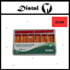 Гуттаперчеві штифти NIWO №25.04, 60 шт Gutta Percha Points