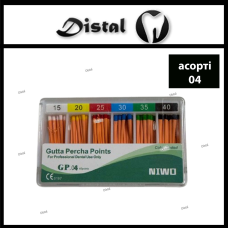 Гуттаперчеві штифти NIWO №15-40.04 асорті, 60 шт Gutta Percha Points