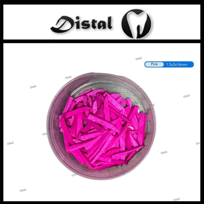 Клини дерев“яні, що фіксують, Рожеві, 100 шт Клини дерев“яні, що фіксують, Рожеві, 100 шт