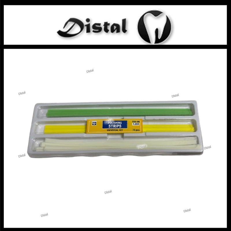Полірувальні смужки для поверхні зубів, 75 шт Полірувальні смужки для поверхні зубів, 75 шт