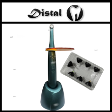 Стоматологічна фотополімерна лампа з турбо режимом та ендо насадками 2500mw/cm² Зелена