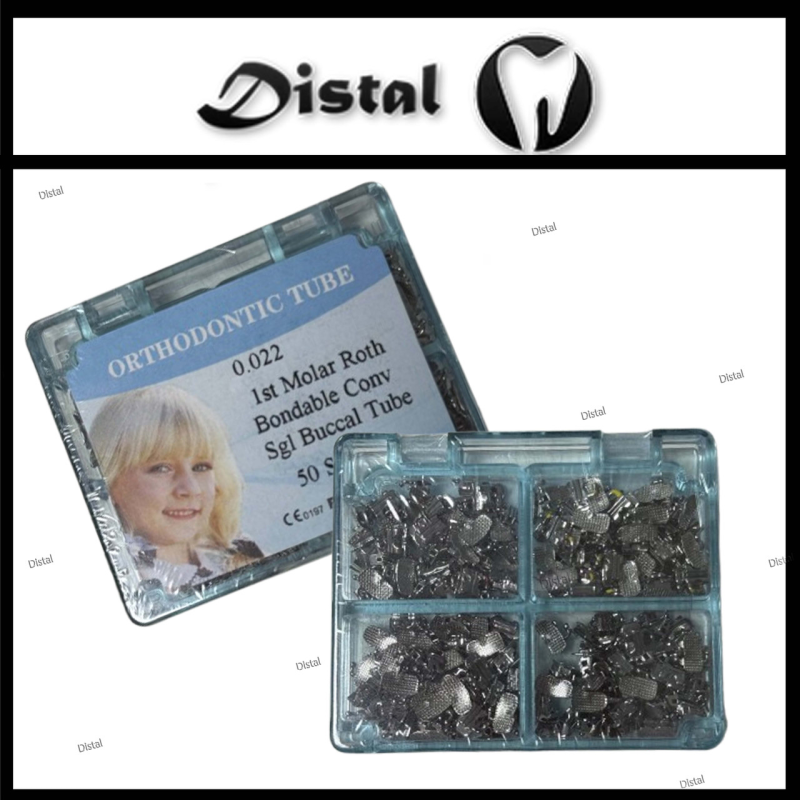 Набір бондовані щічні трубки на 1-і моляри конвертовані 0.022, 200 шт Набір бондовані щічні трубки на 1-і моляри конвертовані 0.022, 200 шт