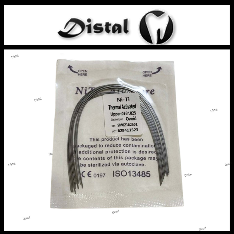 Дуги ортодонтичні NiTi Archwire термоактивні Thermal Activated Orthoform Ovoid, верх 012 16*25 Дуги ортодонтичні NiTi Archwire термоактивні Thermal Activated Orthoform Ovoid, верх 012 16*25